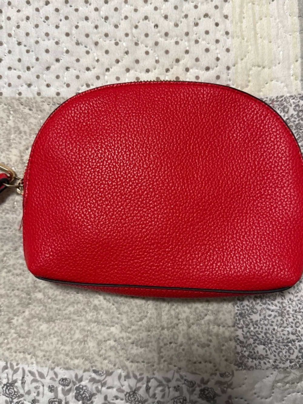 a new day Red Pebbled Wristlet Pouch